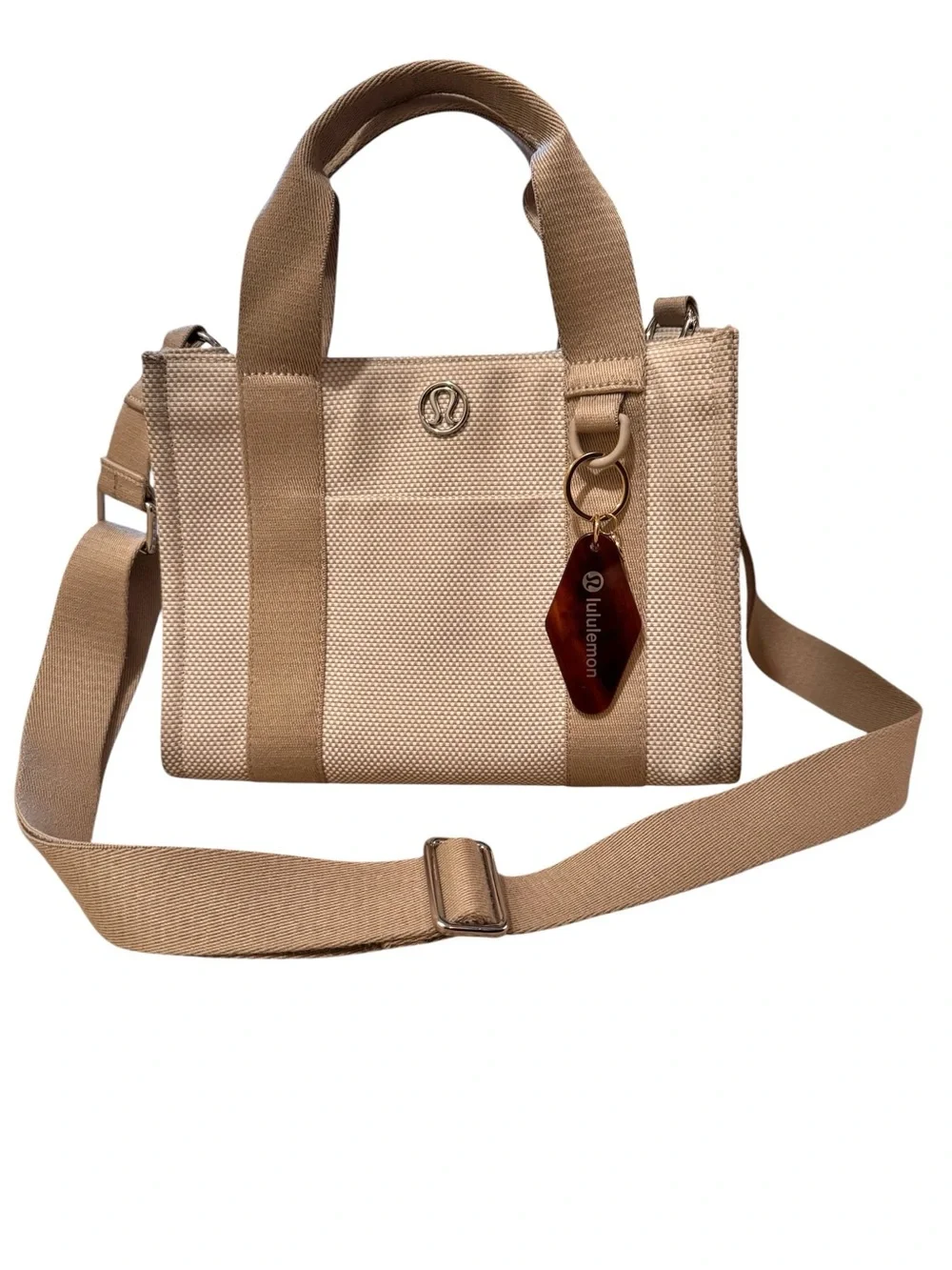 dual tone tote bag lululemon Two-Tone Bag, 10L NWT Lululemon Two-toned Canvas Boxy